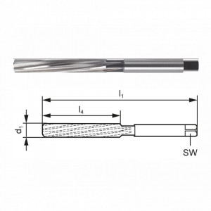 Alezoare manuale HSS, DIN 206, forma B - Img 2