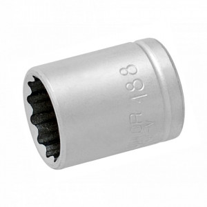 Capete chei tubulare 1/4", cu 12 laturi - 188/2 12p