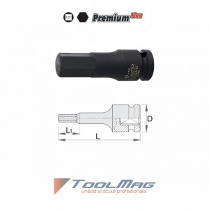 Capete chei tubulare de IMPACT cu profil hexagonal exterior 1/2" - 231/4AHX - Img 2