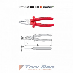 Clesti combinati izolati la 1000 V - 406/1VDEDP - UNIOR  detalii