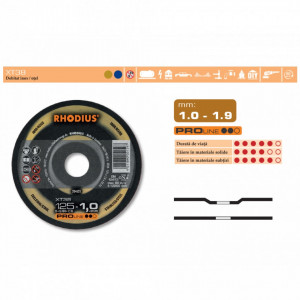 Discuri abrazive debitare inox/otel (115-230 mm) - XT38 - Img 4