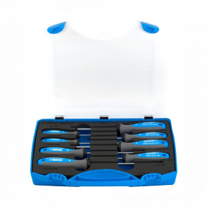 Set de surubelnite TBI cu profil plat, PH si PZ in cutie de plastic - 607PB8TBI - Unior 