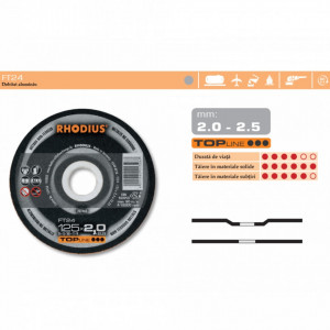 Discuri abrazive debitare aluminiu (115-230 mm) - FT24 - Img 2