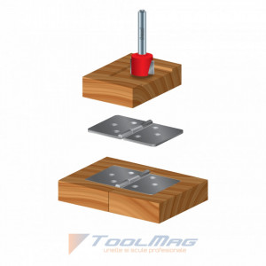 Freza cu coada, cilindrico frontala, pentru mortezat, placata CMS Z2 - 16- - Img 4