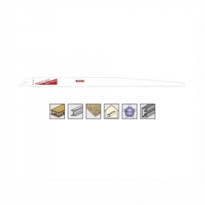 Set 5 panze pentru fierastrau sabie, dinti ceaprazuiti, HSS Bimetal - 8937 - RUKO