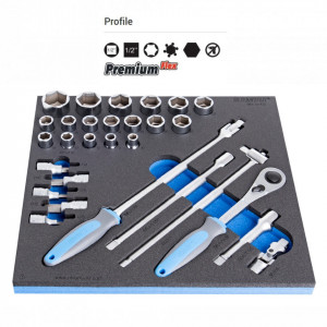 Set de capete chei tubulare 1/2" in modul SOS - 964/19SOS - Img 2