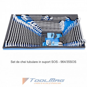 Set de scule de 193 piese in module SOS in carucior de scule - 1011BEV4 - Img 3