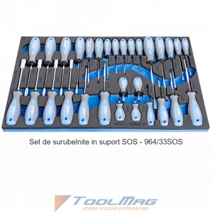 Set de scule de 325 piese in module SOS in carucior de scule 940EV6 - 1011AEV6 - Img 7