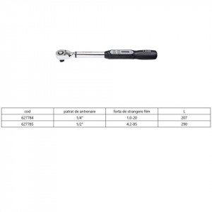 Cheie dinamometrica cu afisaj electronic 266B - Unior desen