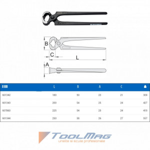 Clesti pentru scos cuie - 530/4 - UNIOR desen