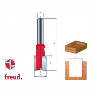Freza cu coada, cilindrico frontala, cu varf de centrare, placata CMS Z2 - 17- FREUD Italia