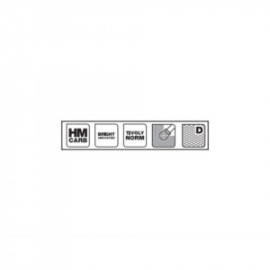 Freza din carbura de tungsten forma D - sferica, cu tais dublu (incrucisat) tip D - Img 3