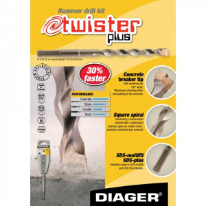 Burghiu SDS plus pentru beton TWISTER PLUS 110 (4-30 mm) - Img 4