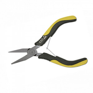 Cleste cu varfuri drepte ESD cu maner bimaterial - 64731