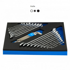 Set de chei combinate si chei hexagonale varianta lunga in modul SOS - 964/2DSOS - Img 2