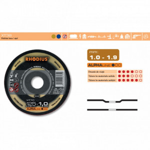 Discuri abrazive debitare inox/otel (115-230 mm) - XT70 - Img 4
