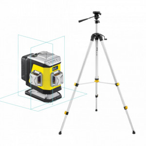Laser in cruce cu raza albastra - CL3B + trepied SJJ-M1 - Nivel System