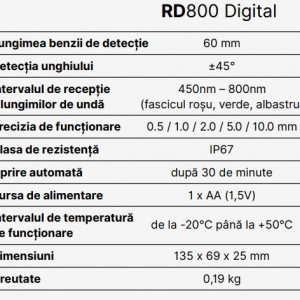 Senzor pentru laser in cruce si nivele laser rotative - RD800 DIGITAL - Img 4