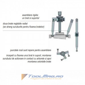 Set extractor pentru rulmenti cu bile - 62-1K - NEXUS