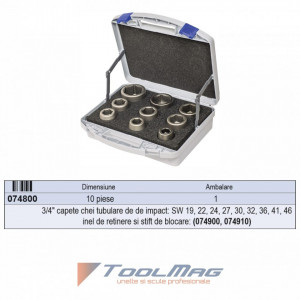 Trusa capete chei tubulare de impact 3/4” - 740 KS 9 - Img 2