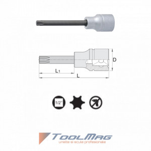 Capete chei tubulare cu profil TX exterior lungi 1/2" - 192/2TXL - Img 2