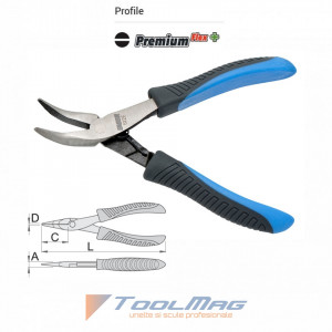 Cleste cu varfuri semirotunde pentru electronisti - 512/4E - UNIOR desen