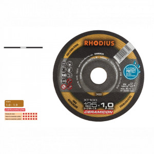 Disc abraziv pentru debitat inox/otel (115 -230 mm) - XT100 - Img 3