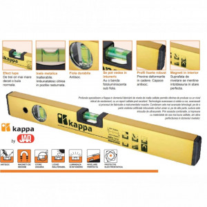 Nivela aluminiu clasica ProLevel - 040E - Kappa detalii