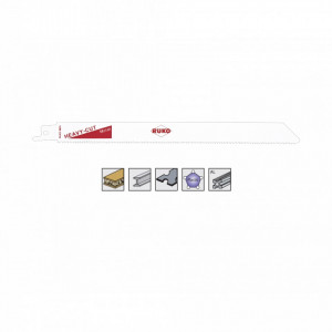 Set 5 panze pentru fierastrau sabie, dinti ceaprazuiti, HSS Bimetal - 8933 - RUKO