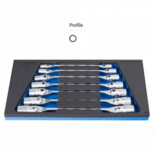 Set de chei tubulare dublu articulate in modul SOS - 964/17SOS - Img 2