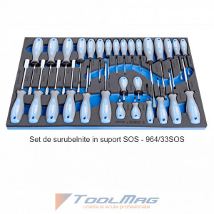 Set de scule de mana de 206 piese pentru servisarea masinilor agricole - 1012A - Img 3