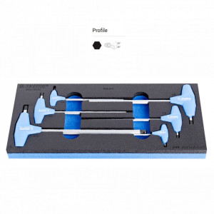 Set de surubelnite hexagonale cu maner in T in modul SOS - 964/13SOS - Img 2