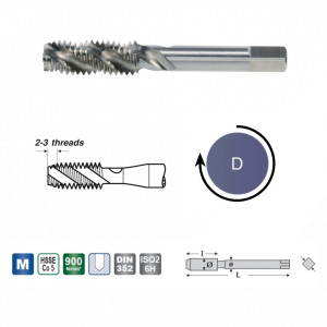 Tarod universal scurt M ISO DIN 13, DIN 352 pentru gauri infundate - Img 2