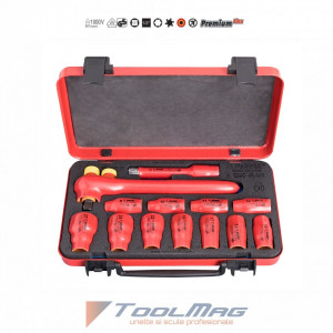 Capete chei tubulare 1/2" izolate la 1000 V in cutie metalica - 190VDEDP6P13B - Img 2
