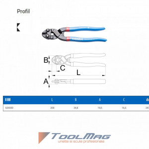 Cleste cu tais lateral BoltShark - 469SHARK/4DP - Unior desen