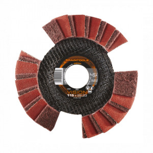Discuri abrazive finisare, polizare inox/otel/lemn/neferoase/plastic - VSK VISION - RHODIUS