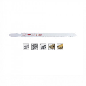 Set 5 panze pentru fierastrau pendular, dantura ondulata, HSS-Bimetal - 8020