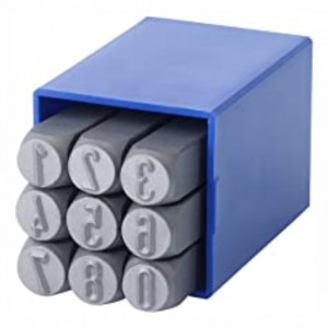 Set poansoane cifre de la 0 la 9 - Gravurem-T