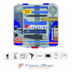Trusa biti si accesorii pentru intretinere si reparatie Smartphone si tablete - 57 piese - Img 2