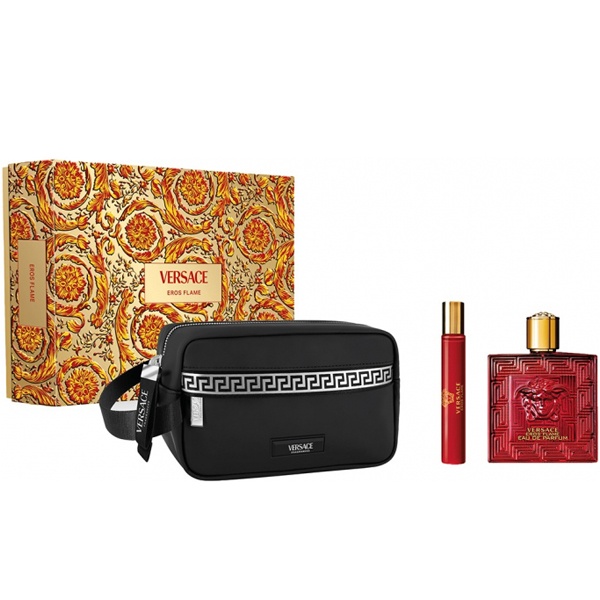 Versace Eros Flame Set (EDP 100ml + EDP 10ml + Trousse) за