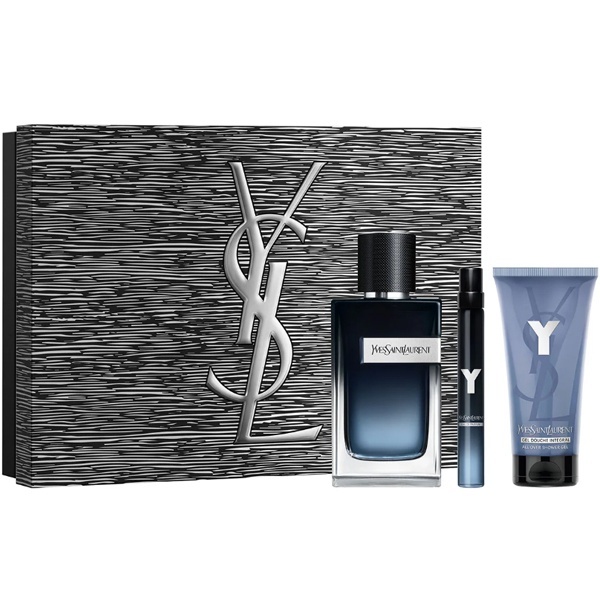 YSLセット YSL Y Eau de Parfum Комплект (EDP 100ml + EDP 10ml + SG 50ml) за