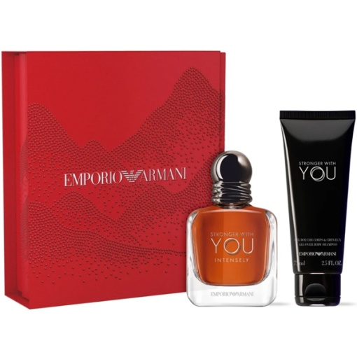 Emporio Armani Stronger With You Intensely Комплект (EDP 50ml + SG 75ml) за Мъже - Img 1