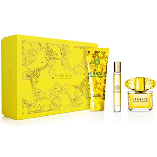 Versace Yellow Diamond Комплект (EDT 90ml + EDT Roll On 10ml + SG 150ml) за Жени