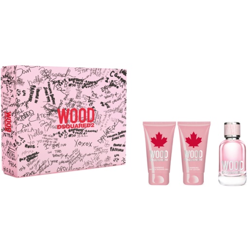 Dsquared2 Wood for Her Комплект (EDT 50ml + BL 50ml + SG 50ml) за Жени - Img 1