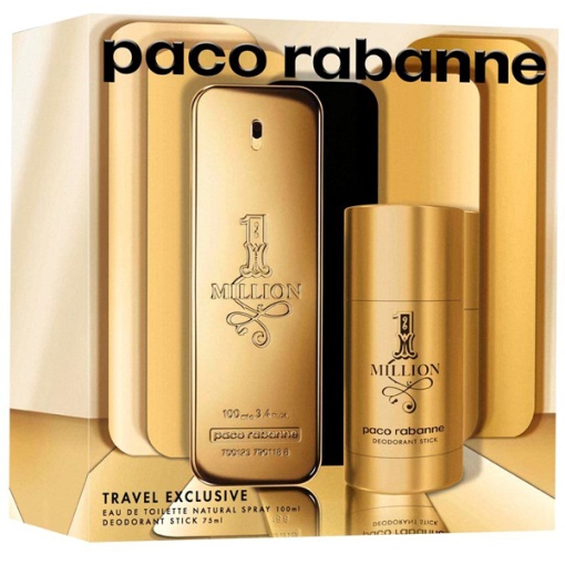 Paco Rabanne 1 Million Комплект (EDT 100ml + Deo Stick 75ml) за Мъже - Img 1