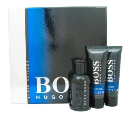 Boss Bottled Night Комплект (EDT 50ml + AS Balm 50ml + SG 50ml) за Мъже - Img 1