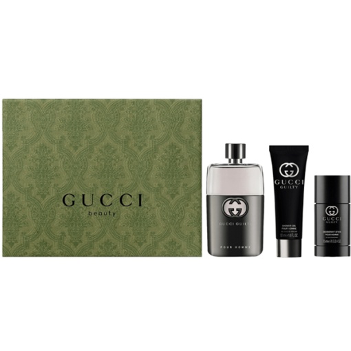 Gucci Guilty Pour Homme Комплект (EDT 90ml + Deo Stick 75ml+ SG 50ml) за Мъже - Img 1