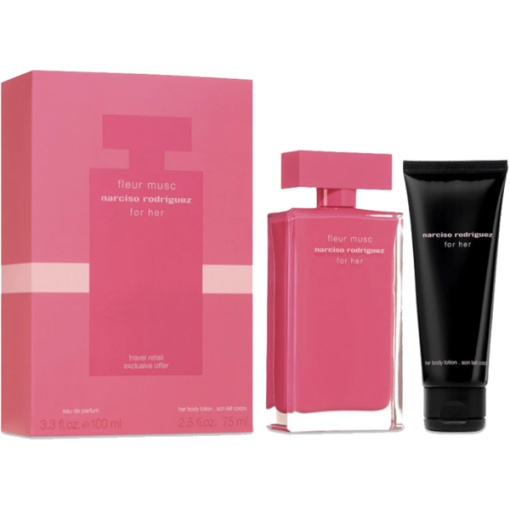 Narciso Rodriguez Fleur Musc Комплект (EDP 100ml + BL 75ml) за Жени - Img 1