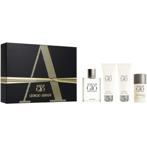 Armani Acqua Di Gio Комплект (EDT 100ml + AS Balm 75ml + SG 75ml + Deo Stick 75ml) за Мъже