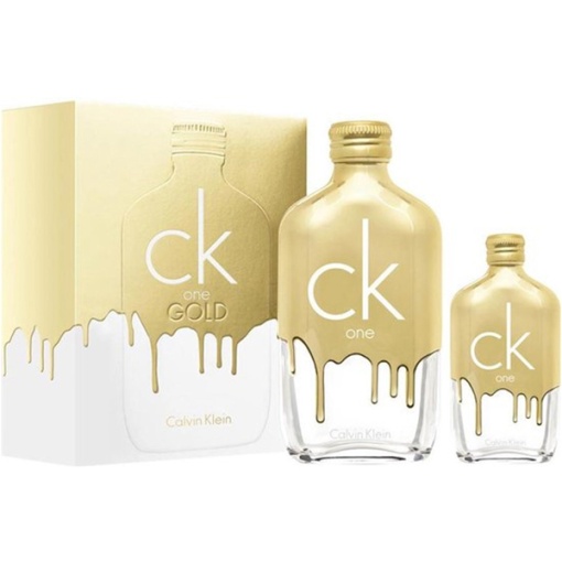 Calvin Klein CK One Gold Set (EDT 200ml + EDT 50ml) за Мъже и Жени - Img 1